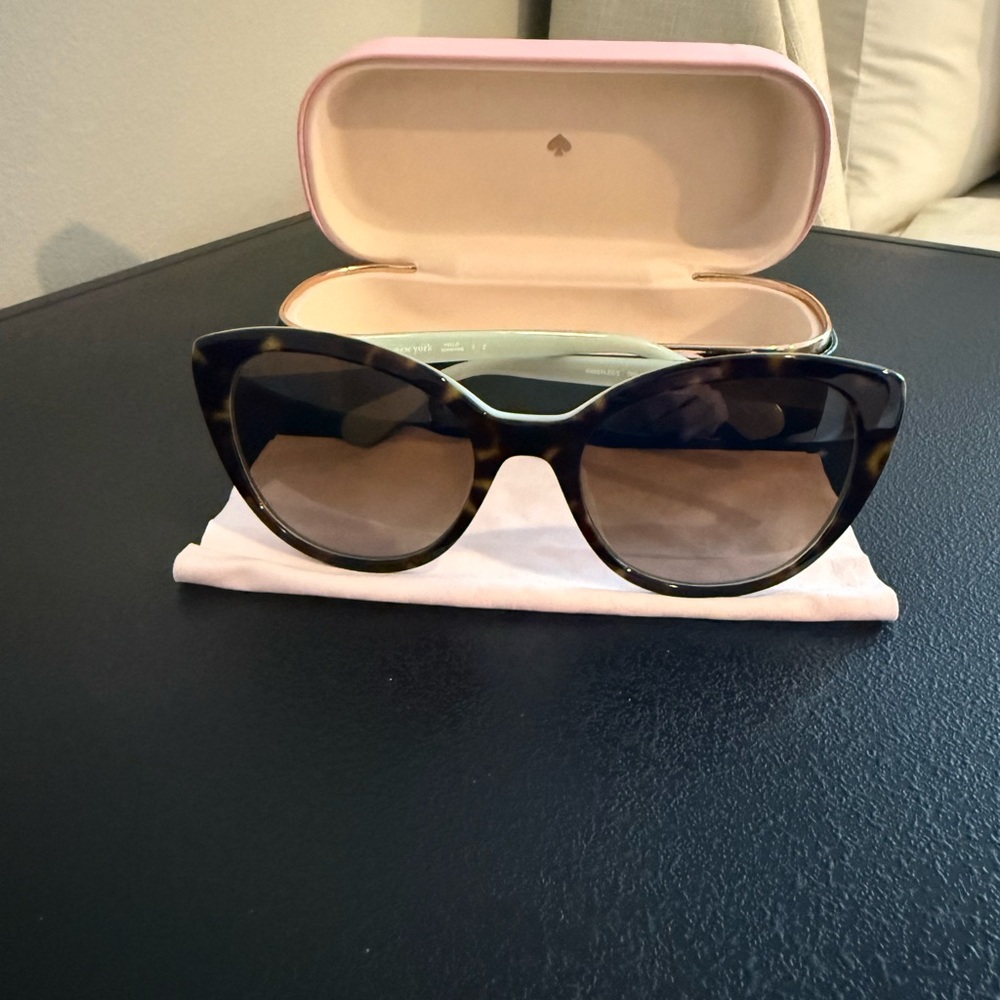 kate spade Tortoiseshell Cat Eye Sunglasses with Brown Lenses